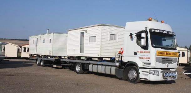Jusqu'à 2 Mobil-Home par transport Jusqu'à 2 Mobil-Home par transport